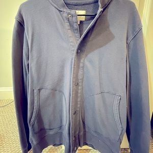 Navy Blue Snap Button Cardigan